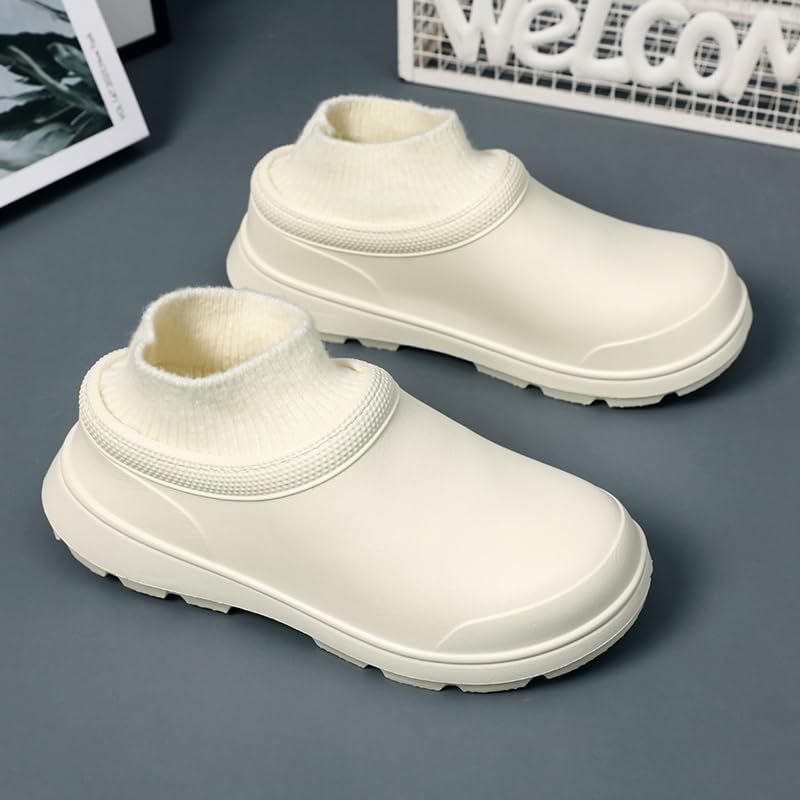 Women's Non-Slip and Furnishing Warm Cotton Shoes, Men's Rubber Waterproof Winter Soft Cotton Slippers3