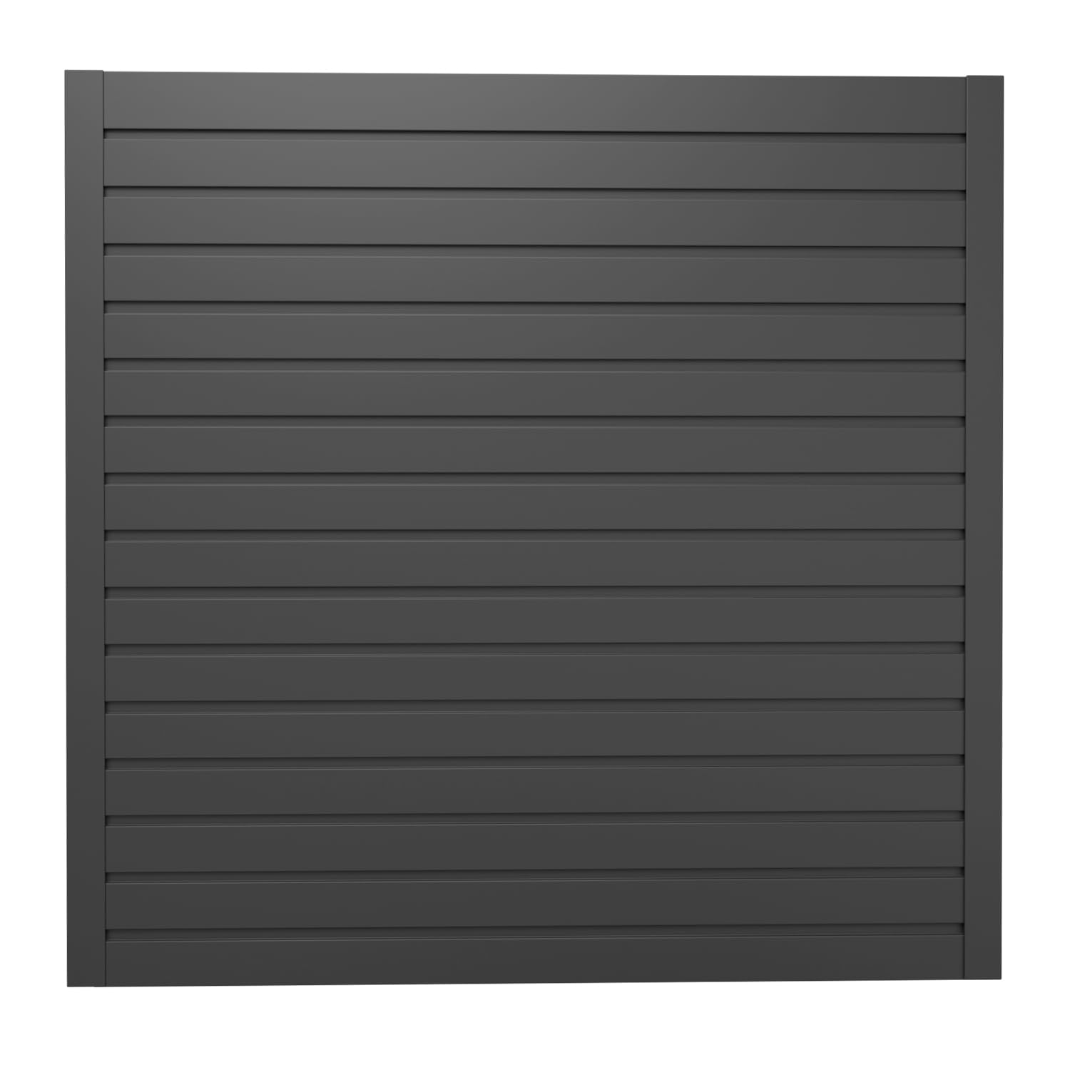 4-Pack Heavy-Duty PVC Slatwall Panels – 12" x 48" Black – Weather-Resistant Wall Organizer for Garage, Workshop & Retail Displays