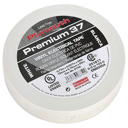 Plymouth Premium 37 Vinyl Electrical Tape, .75