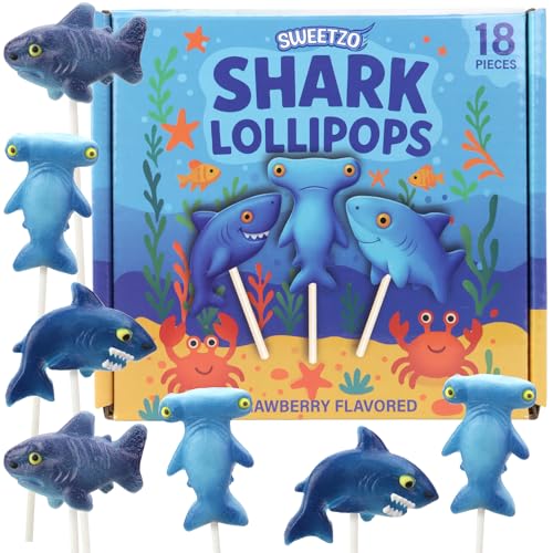 Shark Candy Lollipops, Ocean and Under the Sea Themed Birthday
