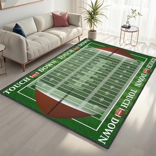 Tapete futbol 91x152 cm antideslizante para habitación miniatura 1