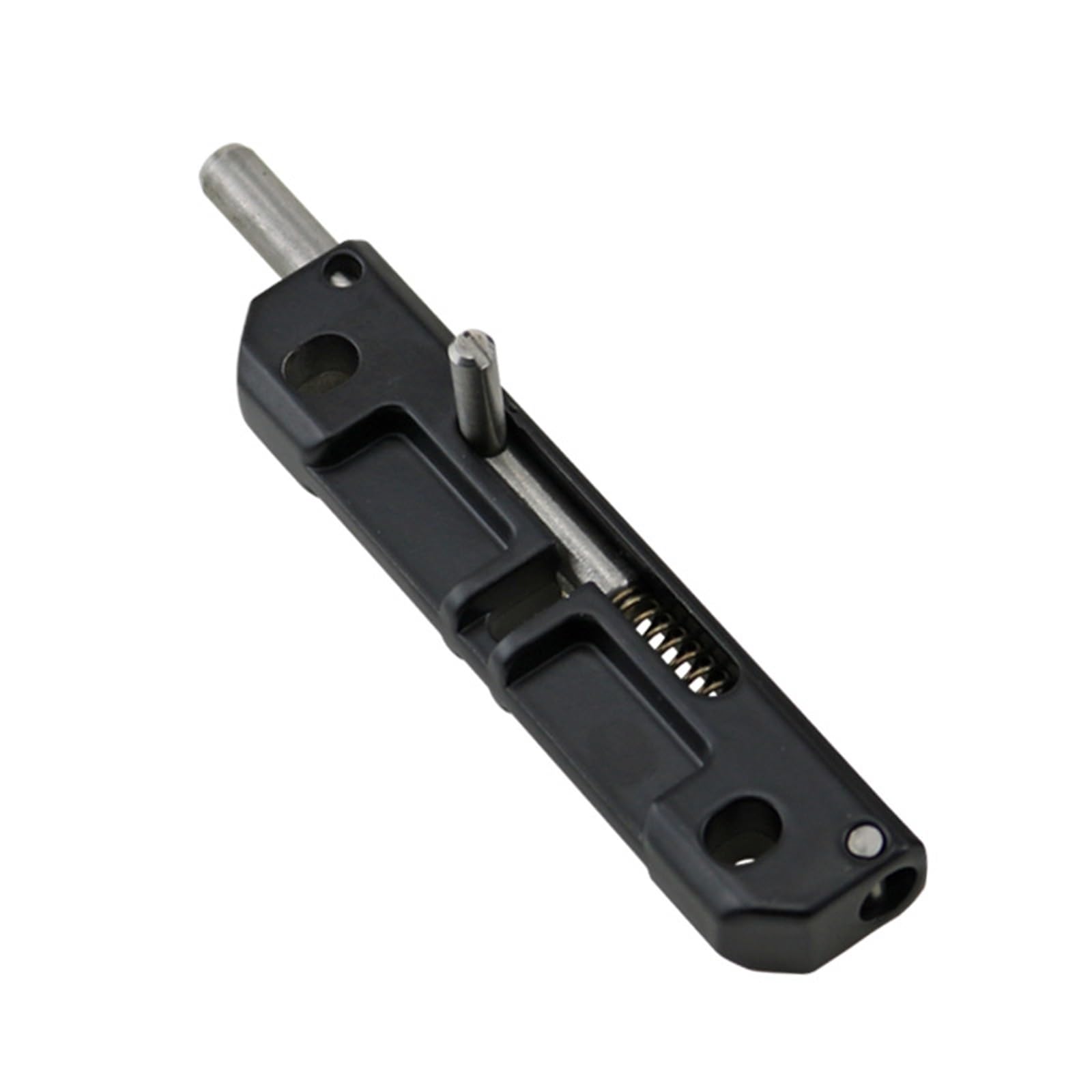 FQJYXWEWL Zinc Alloy Hinge with Spring Telescopic Bolt for Industrial Equipment Cabinet 1Pcs(Black Left)