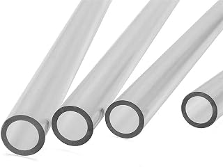 Hanture Acrylic Round Tube 30cm Length Clear Acrylic Plexiglass Lucite Tube Id 10 mm & Od 13 mm (Id 1 x Od 1.3 cm) Price In India