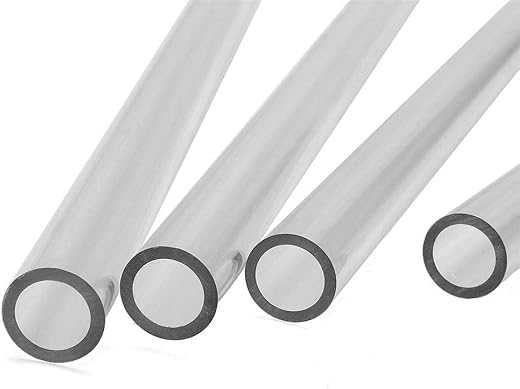 Hanture Acrylic Round Tube 30cm Length Clear Acrylic Plexiglass Lucite Tube Id 10 mm &amp; Od 13 mm (Id 1 x Od 1.3 cm)