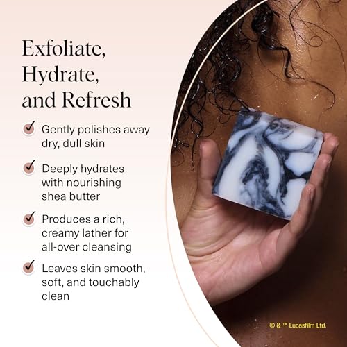 Image of Kitsch Shea Butter Exfoliating Body Wash x Star Wars Stormtrooper Design - Moisturizing Bar Soap & Gentle Soap Bar - Hydrates, Softens & Soothes Skin - Paraben, Silicone & Sulfate-Free - 4 oz