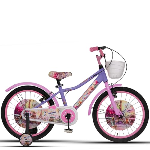 Image of Emma Cycle for Kids 5 to 8 Years Girls (Purple /Pink, 20T)