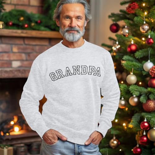 LUKYCILD Grandpa Gifts Embroidered Sweatshirt: Grandpa Shirt Men Funny Dad Sweatshirts Casual Long Sleeve Tops4
