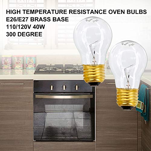 Haraqi ESH-A15-05 8 Pack A15 40W 120V With E26 Standard Medium Base, A15 Appliance Light Bulb For Ceiling Fan thumb #3