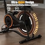 Hillhub Exercise Bike, Stationary Bikes for Home with Grip Pulse Sensor and Stepless Resistance Adjustment, Compact Indoor Cycling Bike with Tablet Mount, Compatible with APP Sync - Image 3