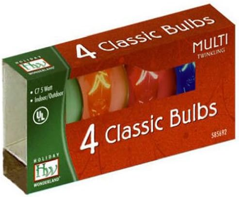 Multi Color Replacement Bulb 1047-88 Christmas Bulbs Replacement C7
