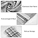 Surblue Warm Stylish Elegant British Style Color Blocking Plaid Shawl Blanket Scarf, Grey