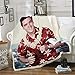 BHOMLY Couverture Polaire – Chanteur Elvis Rétro 80X130Cm/31X51 inch Couverture Polaire 100 % Microfibre pour Enfants Couverture De Canapé Antistatique pour Pique-Nique Ou Camping