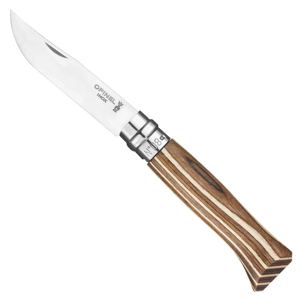 Opinel 254575 Unisex – Erwachsene No 8 Taschenmesser, Braun, 19,5cm