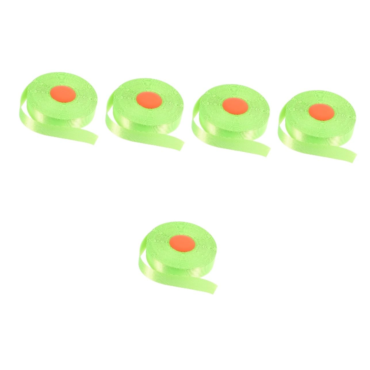 PartyKindom 5rollos Cinta De Marcaje Fluorescente No Adhesiva De Señalización De Peligro y Delimitación De Áreas Exteriores Para Marcar Suelos y Ramas De Árboles