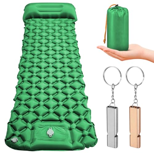 HVIERO Luftmatratze Camping mit Fußpumpe, Isomatte Ultraleicht...