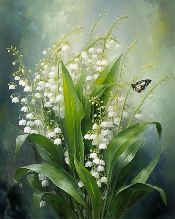 Amazon.com: ZMHZMY Paint by Numbers for Adults Lily of The Valley