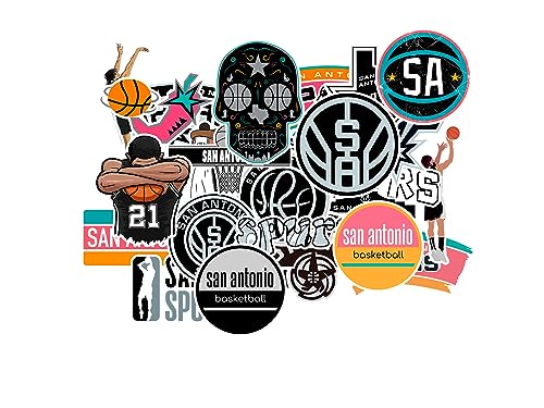 27 PCS of American Basketball Stickers for Water Bottle Laptop Bicycle Computer Motorcycle Travel Case Car Decal Decoration Sticker