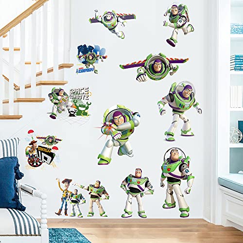 Toy Story Buzz Lightyear Wall Sticker Children's Cartoon Bedroom Background Wall Decoration Self-Adhesive Wall Sticker Pvc. #TOP2