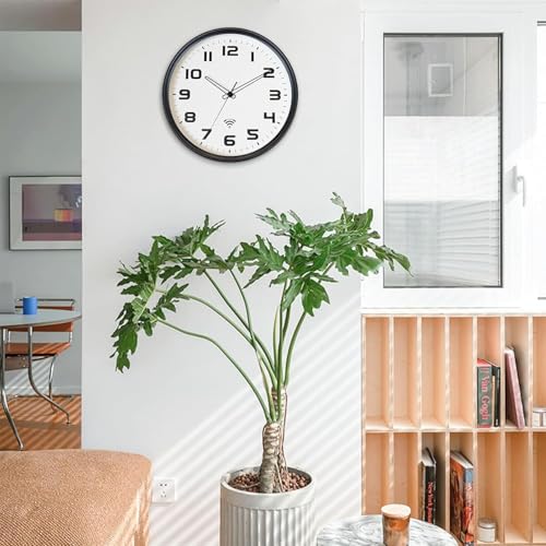 OCEST 12-Inch WiFi Auto-Sync Wall Clock
