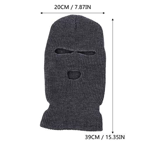 Chapéu De Malha Inverno Balaclava Cara Cheia De Malha Chapéu De Ciclismo Capa De Pescoço De Malha Go