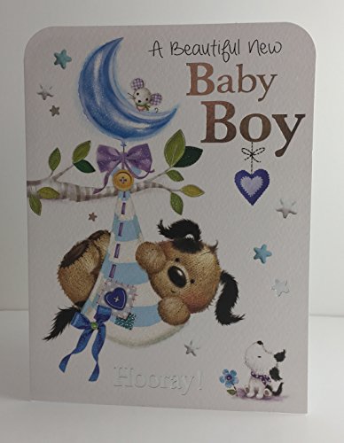 Jonny bellos de jabalina Tarjeta de felicitación de nacimiento, diseño de bebé