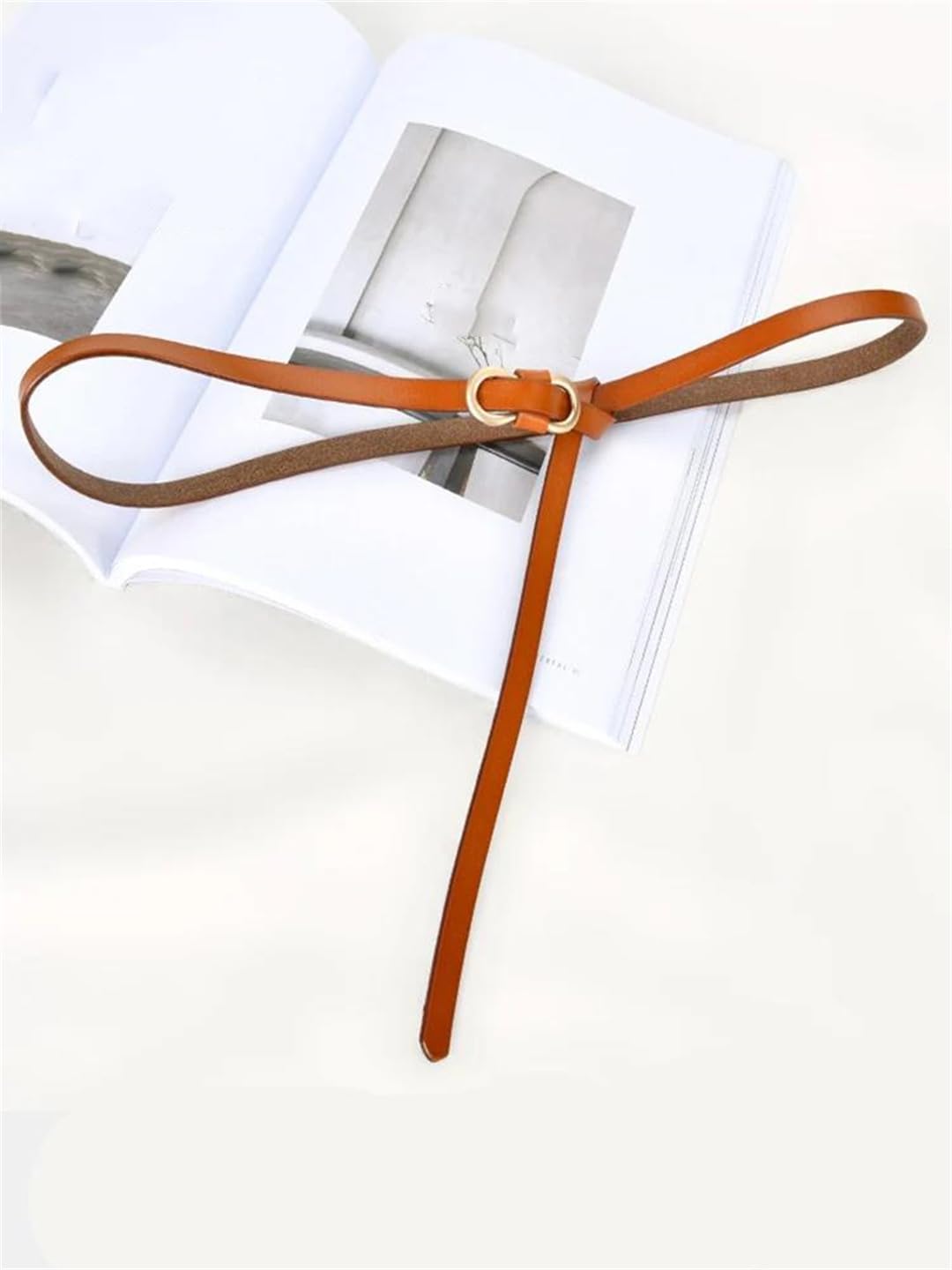 Cinturón de piel auténtica de lujo para mujer, cintura suave y fina para jeans, vestido largo, accesorios para abrigos
