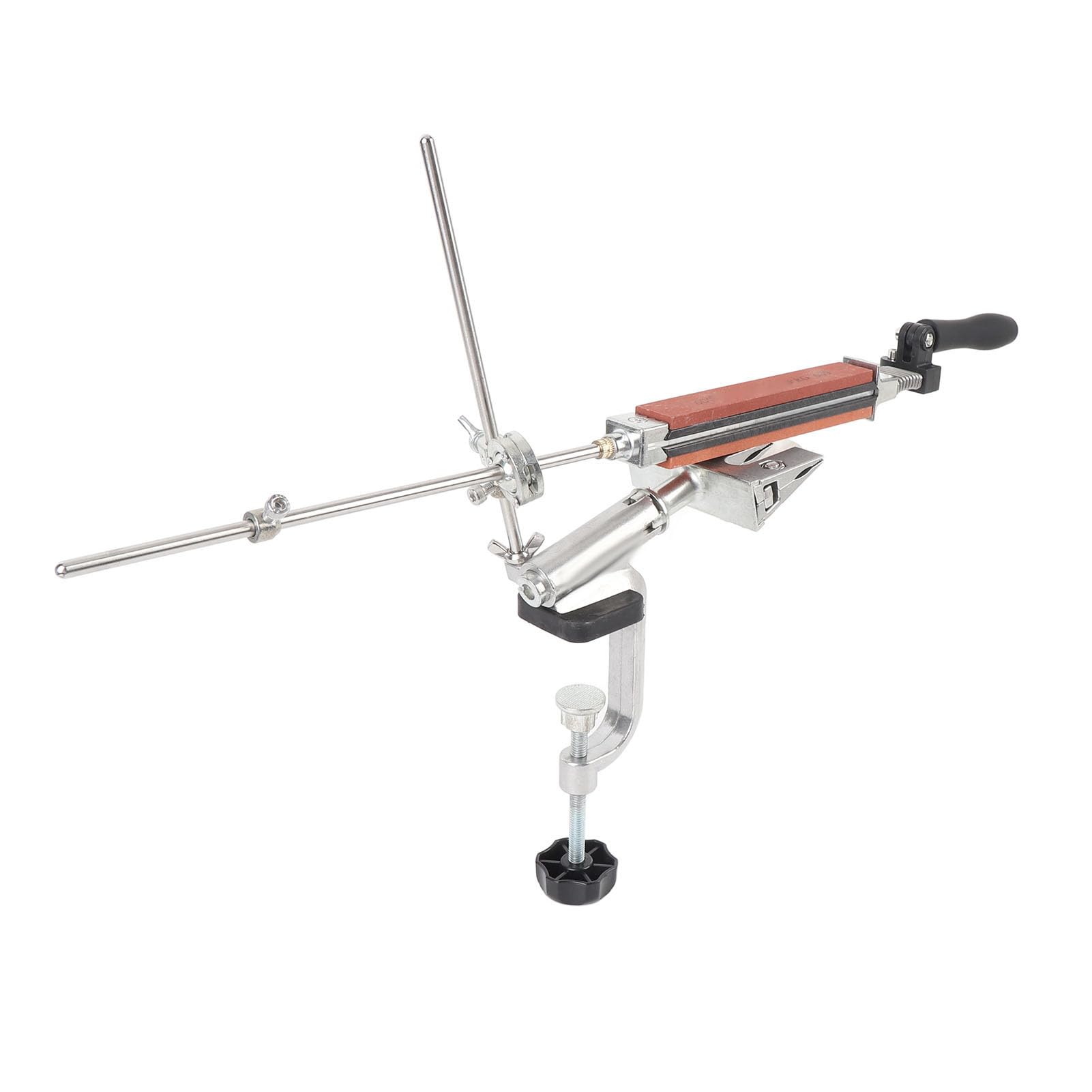 Kit per Affilare Coltelli a Morsetto Rapido Parziale, Kit per Affilare Ad Angolo Fisso Dal Design Antiscivolo, con 10 Pietre per, Ideale per Utensili da Cucina e Utensili da Chef