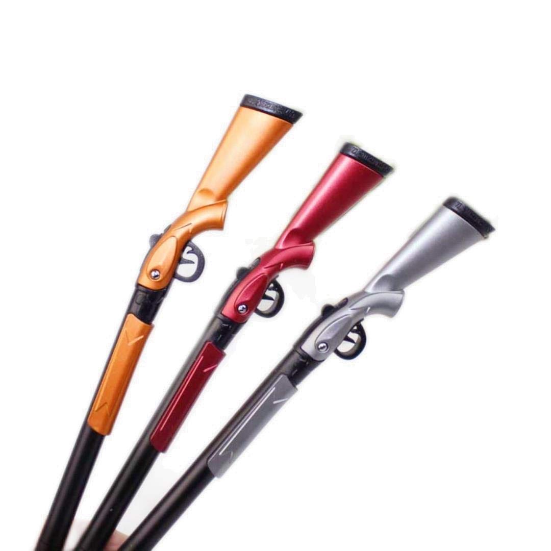 rrrrr 3 Pcs Cute Office Gel Pen Gun Shape Gel Ink Pen School Student Kawaii Learning Stationery Give Friend Gift Ideas