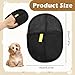 KFHENSOMR Pet Hair Removal Glove for Cats & Dogs, Cat Hair Remover Reusable Anti Static Hairs Remover Animal Fur Removal Glove for Couch Furniture Carpet Car Seat Curtain (Black)