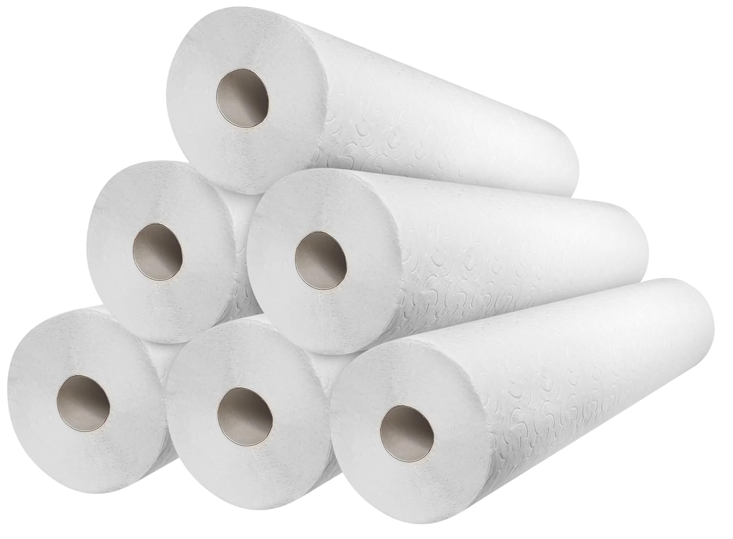 Papel Camilla Doble Capa 56 cm x 50 metros Precorte 80 cm - 6 Rollos - Rollos Papel Camilla Masaje Doble Capa