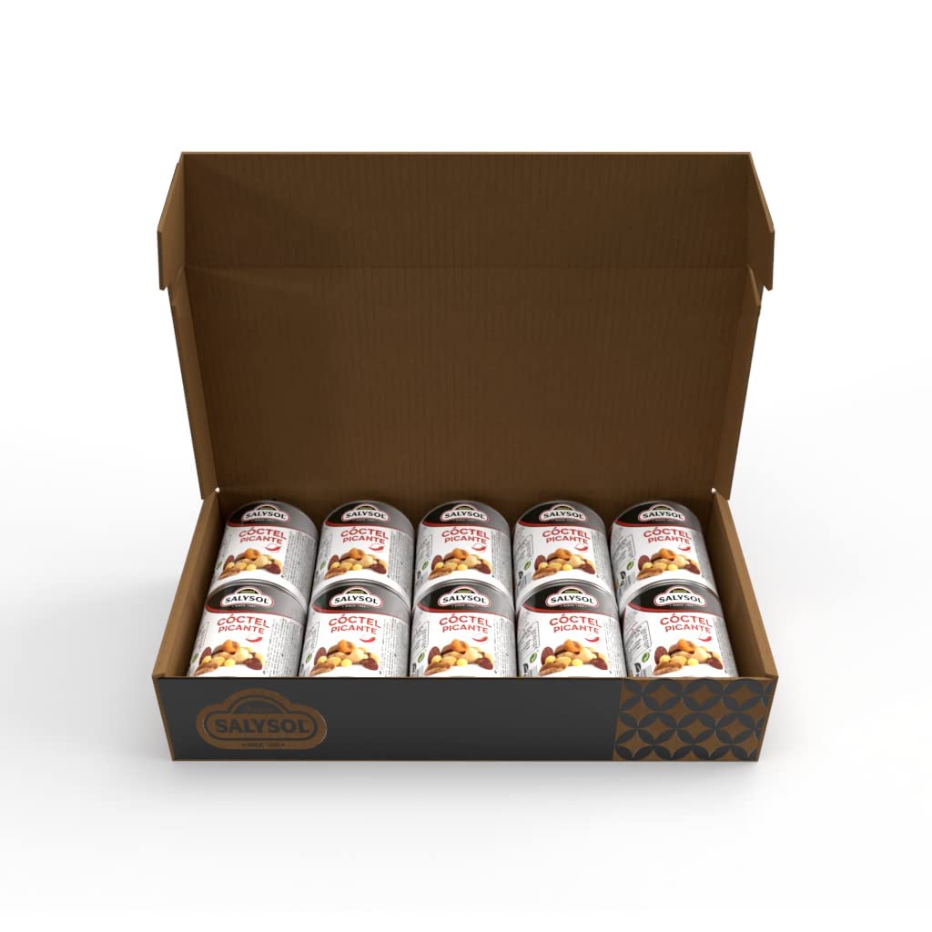 SALYSOL Frutos secos mezcla PICANTE 10x50g Envasados al vacío Mix frutos secos