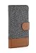 Produktbild STILGUT Leder-Hülle kompatibel mit iPhone 6s Plus Wallet-Case, Fashion: Fischgrät/dunkel