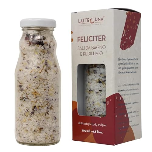 Leche y Luna Feliciter Sales de baño y baño de pies naranja y canela 200 ml