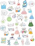 Kajaia 35 Pcs Science Enamel Pins for Badge Science Bulk Kawaii Pins Cartoon Lapel Brooch Pin for Backpacks