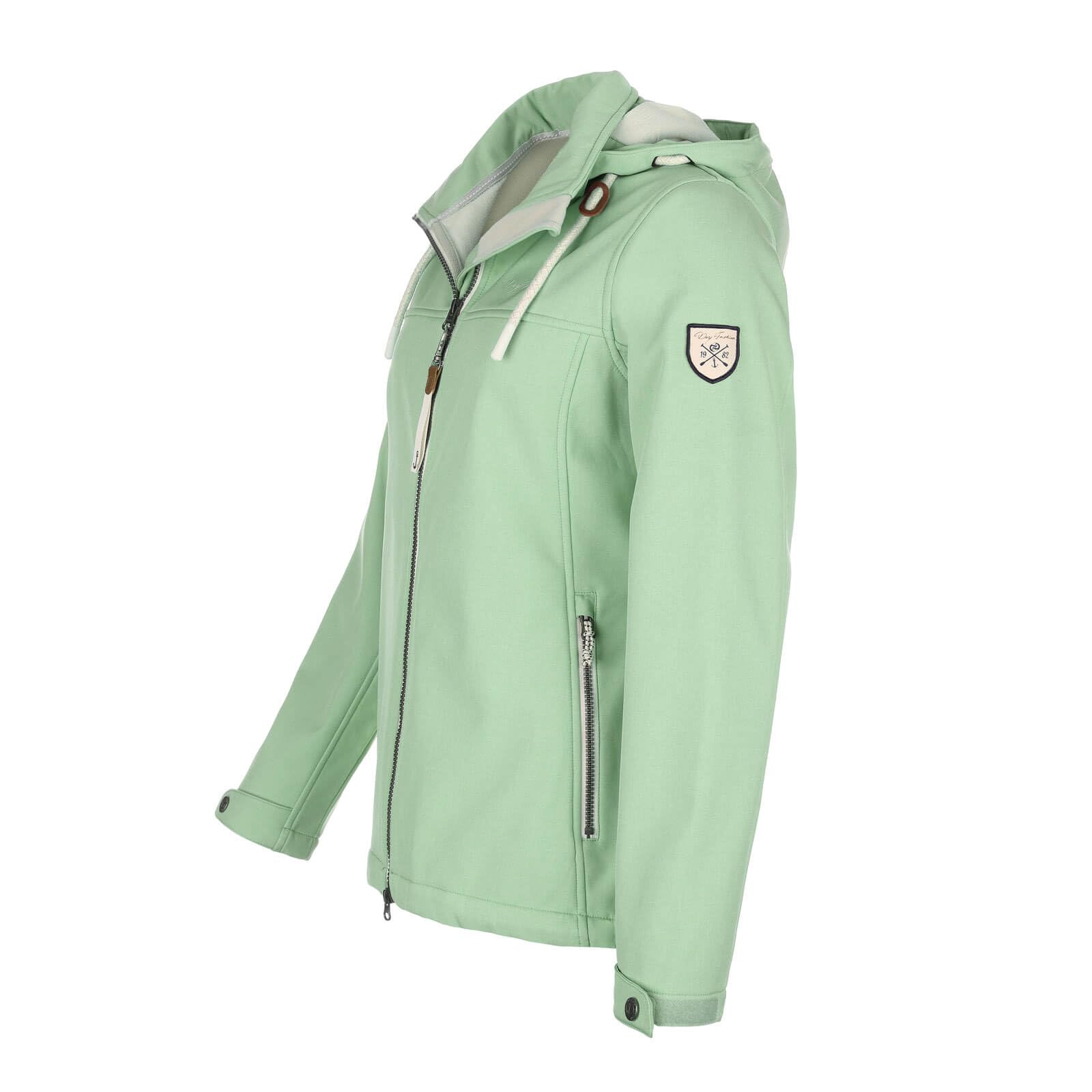 Dry Fashion Damen Softshelljacke Baltrum - Melierte Jacke mit Fleece-Innenfutter