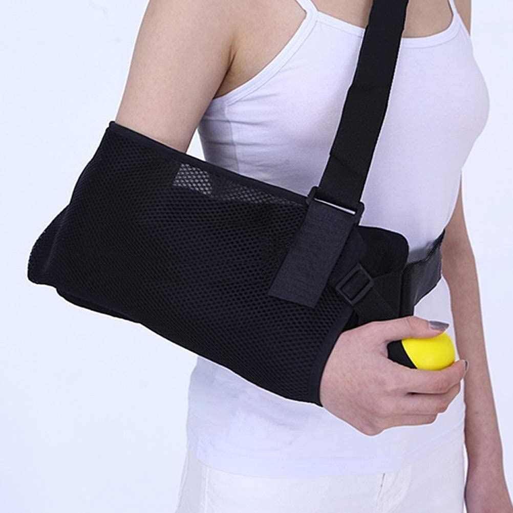 Cabestrillo para Brazo, Abducción De Hombro Transpirable Ajustable con Almohada Cabestrillo para Brazo con Almohadillas para Reposabrazos Soporte para Brazo para Subluxación