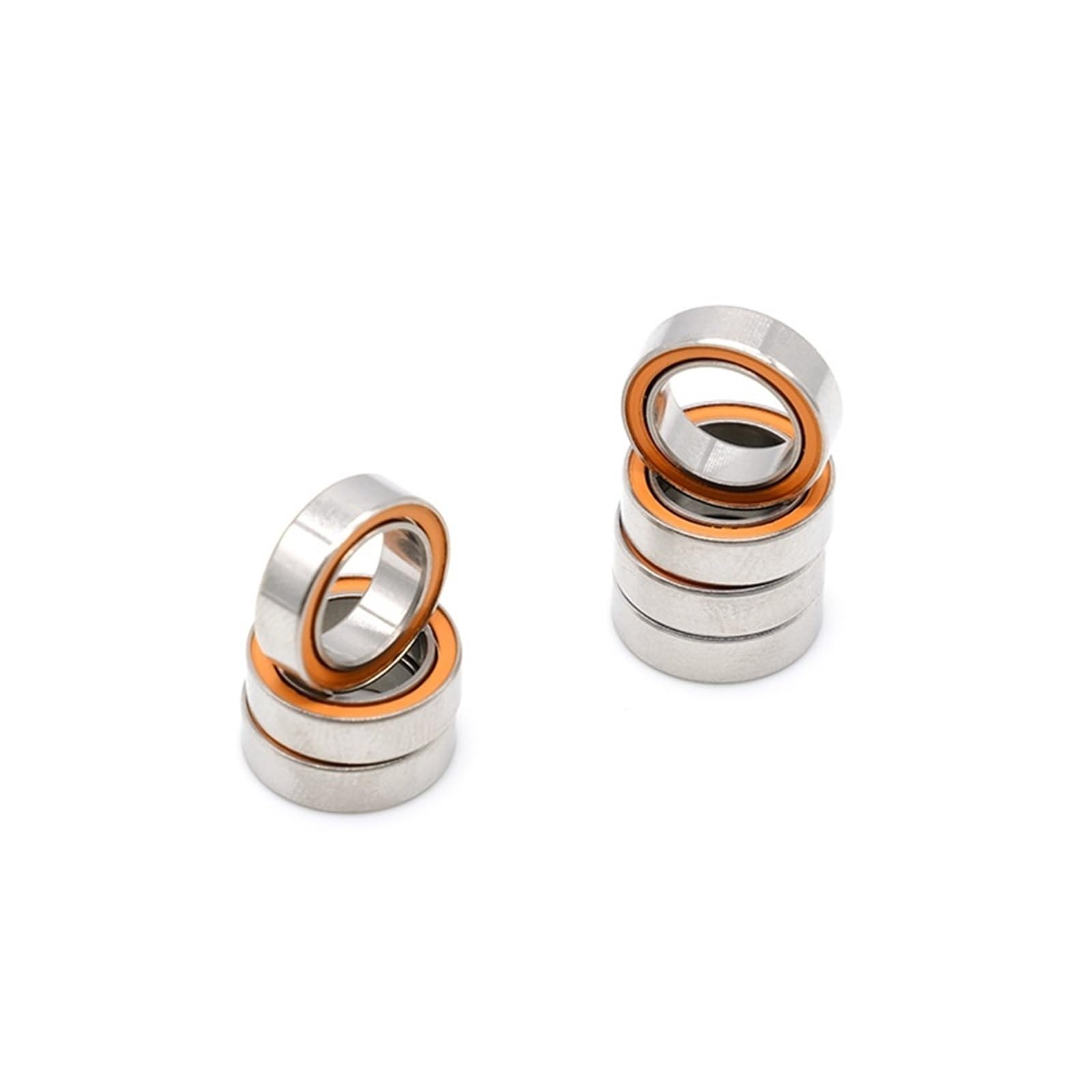 Cojinete de aire cerámico híbrido de acero inoxidable SMR128 2RS (8 x 12 x 3,5 mm, 2 unidades)