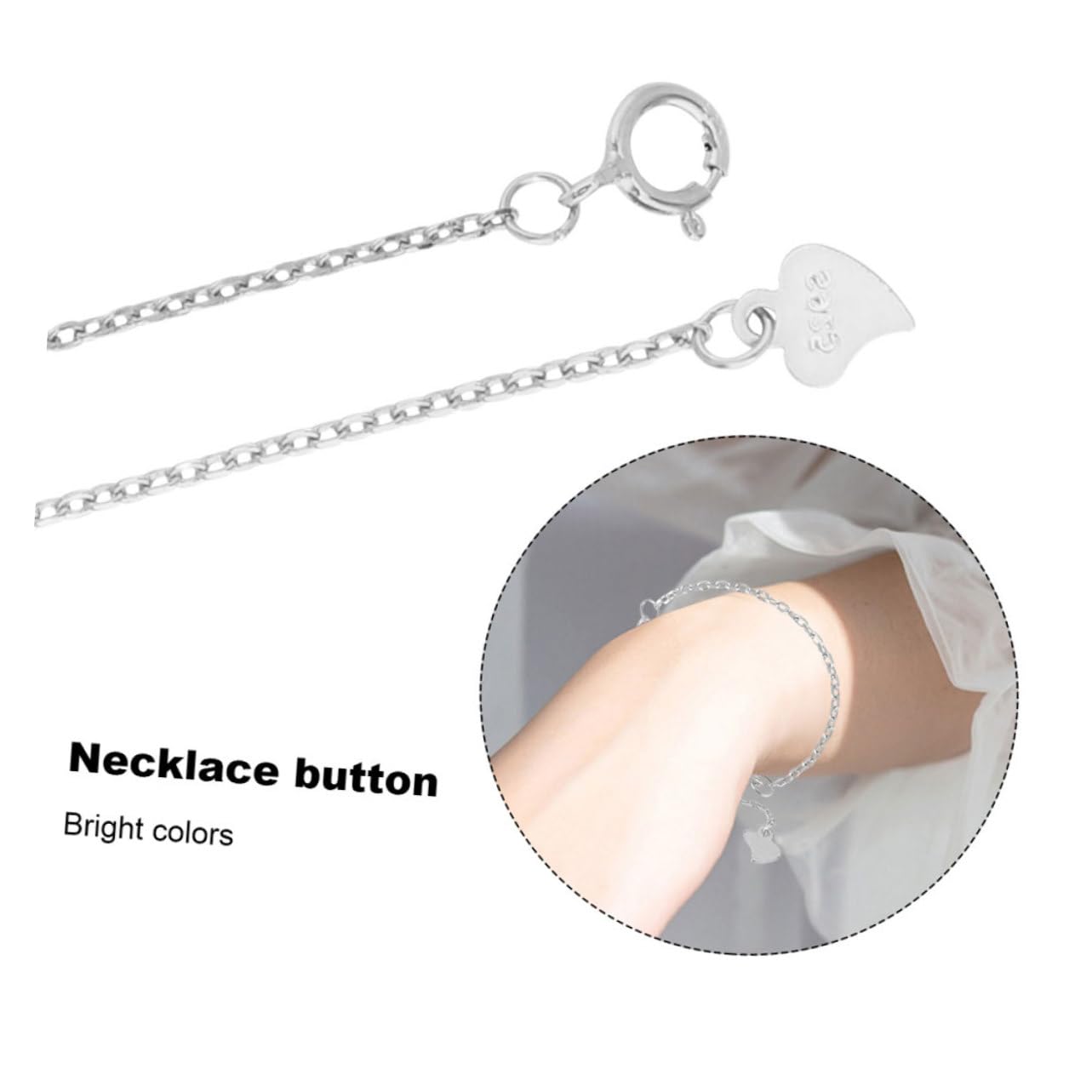 SEWACC 9stücke Teiliges Silberne Kettenverlängerung Für Armbänder Und Halsketten Verstellbare Kettenverbindung Mit Liebe Zum Detail Für -schmuckgestaltung