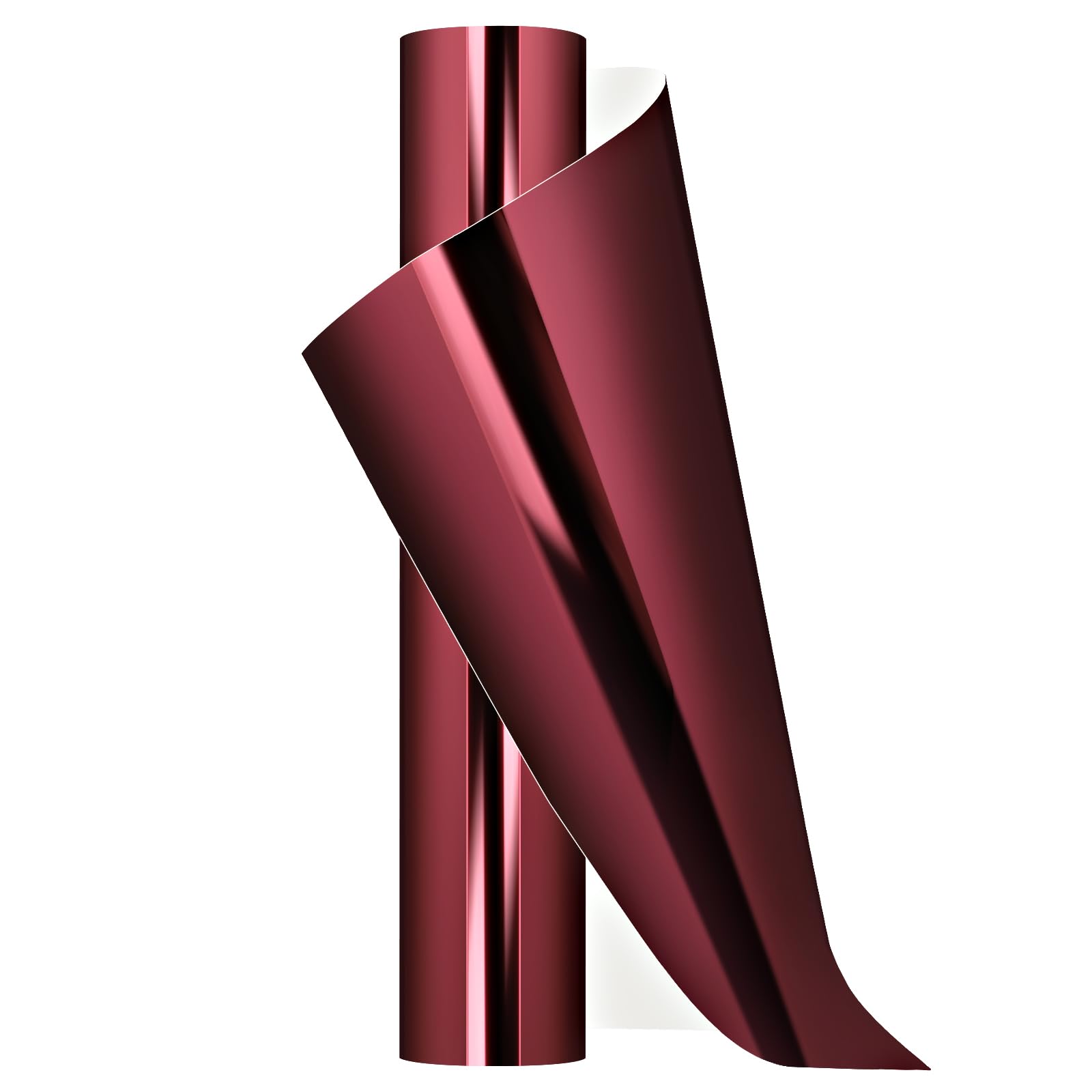AHIJOY Heat Transfer Vinyl Burgundy Iron On Vinyl Metallic HTV 12" x 12FT Maroon Chrome HTV Vinyl for T-Shirt Garment Fabric Clothing