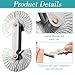 JIEYAO 52Pcs Metric & Imperial Thread Pitch Gauges Measure Tool, Metric 60 Degree and Whitworth 55 Degree Stainless Steel Thread Gauge for Industrial Measurement