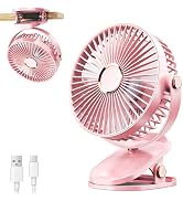 iNeibo 卓上扇風機 クリップ 小型 USB扇風機 【4000mAh大容量バッテリー内蔵】 USBファン 20dB静音 USB-C充電式 コードレス 超強風 20時間連続使用 風量4段階調節...