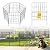 HIHADUUM 14 Pack 31.5 Inch(H) X 20 Ft(L) Decorative Garden Fence Fencing Panels, Metal Wire Border No Dig Fencing Animal Barrier for Dog, Flower Edging for Yard Landscape Patio Outdoor Decor