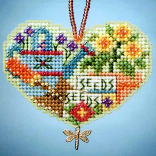 Kit de point de croix Amour jardinage loisir créatif anti stress