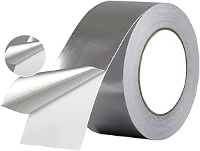 Wesy New Multi-Purpose Aluminum Foil Tape, Silver, 2-Inch x 60 Yards (50mm x 55m),High Temp Heat-Resistant Foiled Tape Rolls for HVAC Repair, Ducts, Insulation, Dryers, Jewelry Making & Crafts - coolthings.us