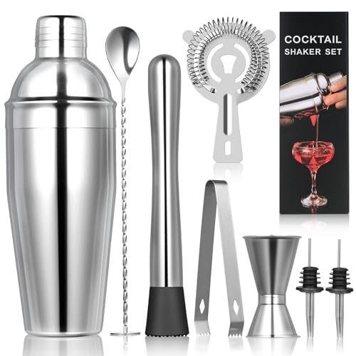 FrutPunch Cocktail Shaker Set, 8-piece Bar Set, Practical Bartender Kit