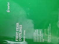 Barbri 2014 First Year Outlines B01A7OT3CO Book Cover