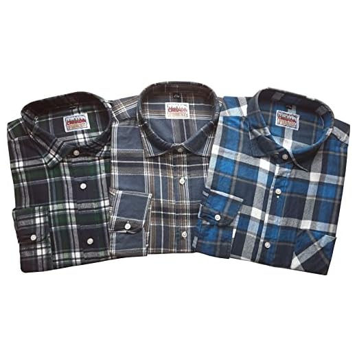 Canada Forest Übergrößen Herren 3er Set Holzfäller Arbeitshemden Extra Lang 70010-6 4XL 49/50