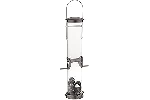 Aspects 392 Quick-Clean Seed Tube Bird Feeder in Brushed Nickel