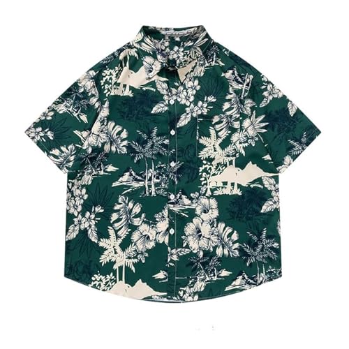 Chemise Hawaïenne Homme Motif Imprimé Rétro Coupe Décontractée