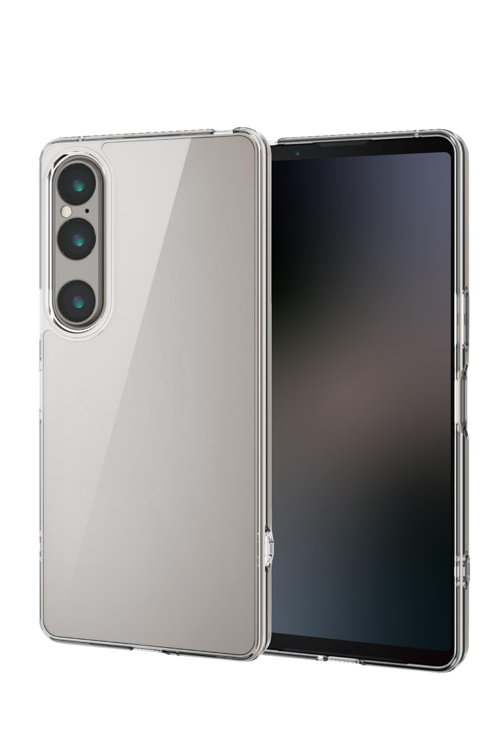 エレコム Xperia 1 VI (SO-51E) ケース カバー 透明 耐衝撃 衝撃吸収 ハイブリッド TPU ストラップホール付き 硬度 5H 傷がつきにくい キズ エアークッション カメラ保護 クリア PM-X242HVCKCR商品画像